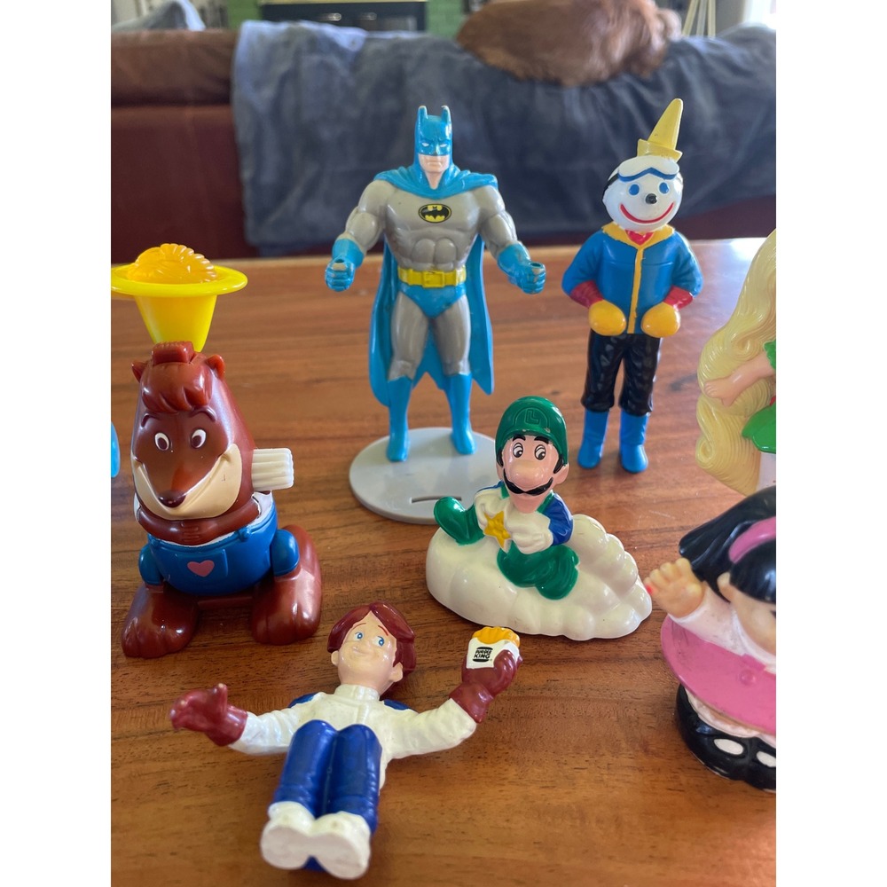 Assorted Vintage McDonalds Toys Lot Batman Curious George Luigi Barbie 80s 90s - Picture 3 of 4